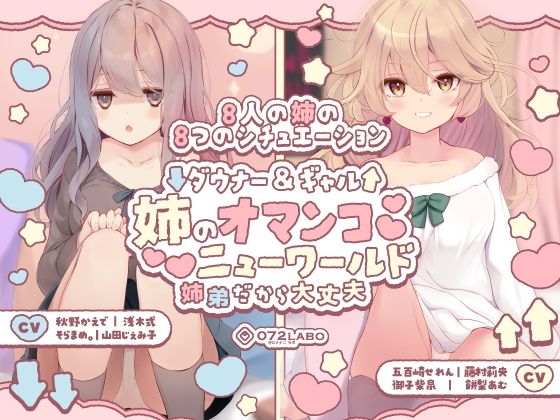 【豪華8名】ダウナー＆ギャル「姉のオマンコ ニューワールド」〜姉弟だから大丈夫〜【072LABO】無料エロ漫画