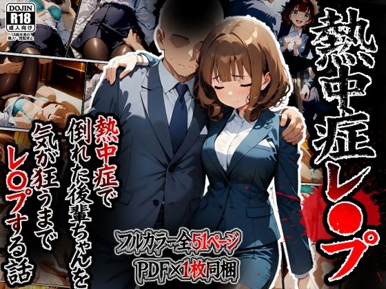 熱中症で倒れた後輩ちゃんをレ〇プする話【ばななメモリアル】無料エロ漫画