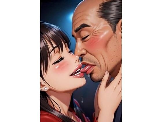 美女とおじさんのディープキス 1【toshikiss】無料エロ漫画